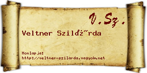Veltner Szilárda névjegykártya
